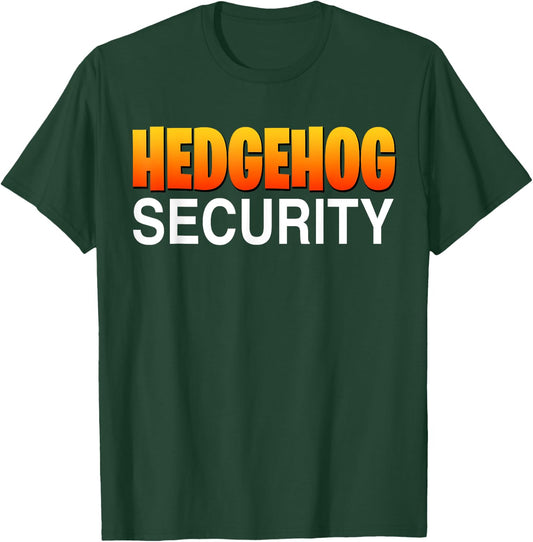 Hedgehog Security Parent Dad Mom Funny Halloween Costume T-Shirt - T-Shirt | Forest