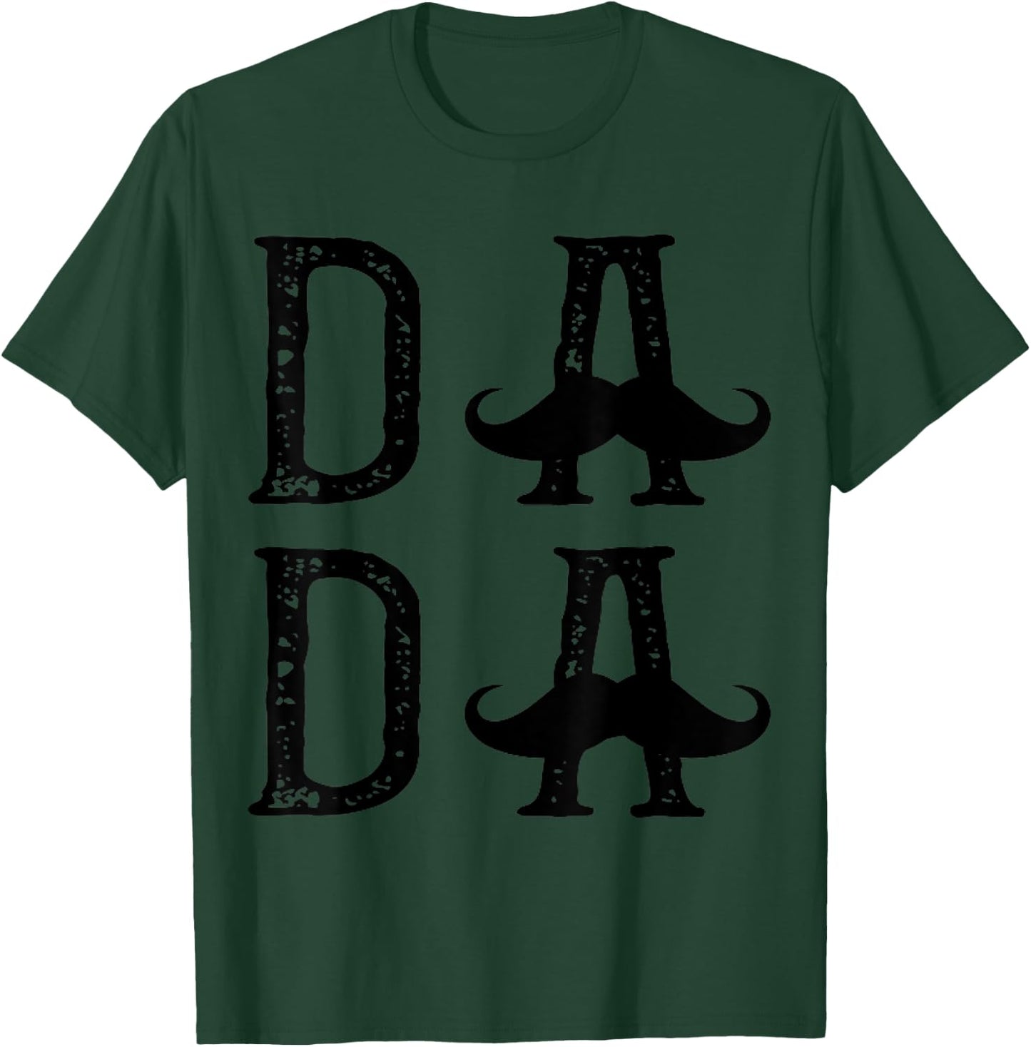 Vintage Dada Mustache Funny Dad Gift T-Shirt - T-Shirt | Forest