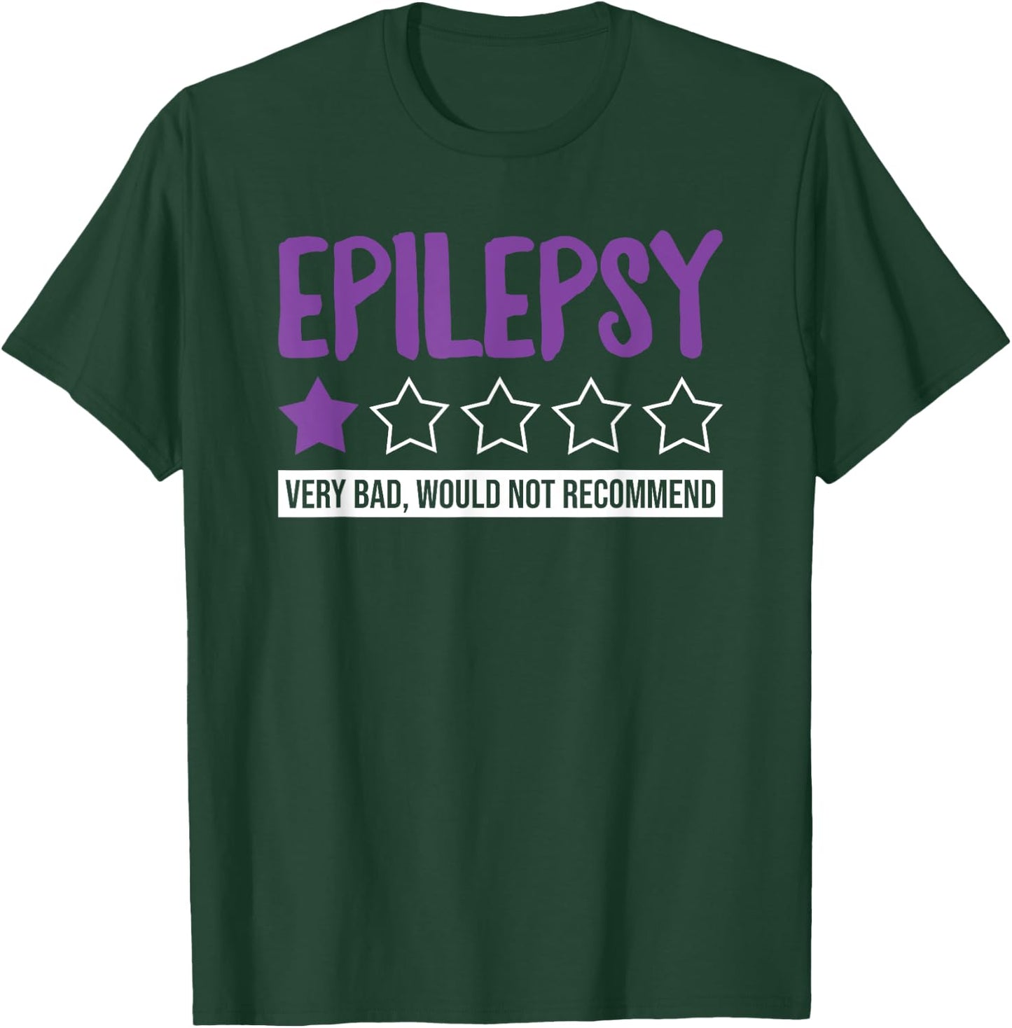 Funny Epilepsy Would Not Recommend Epilepsy Combatant T-Shirt - T-Shirt | Forest