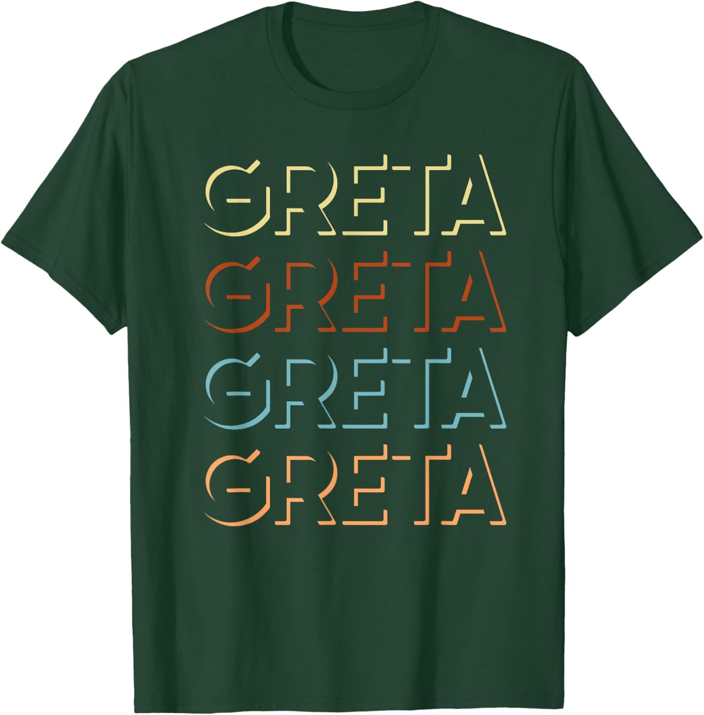 Greta First Name My Personalized Named T-Shirt - T-Shirt | Forest