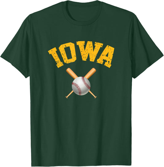 Iowa Baseball T-Shirt - T-Shirt | Forest