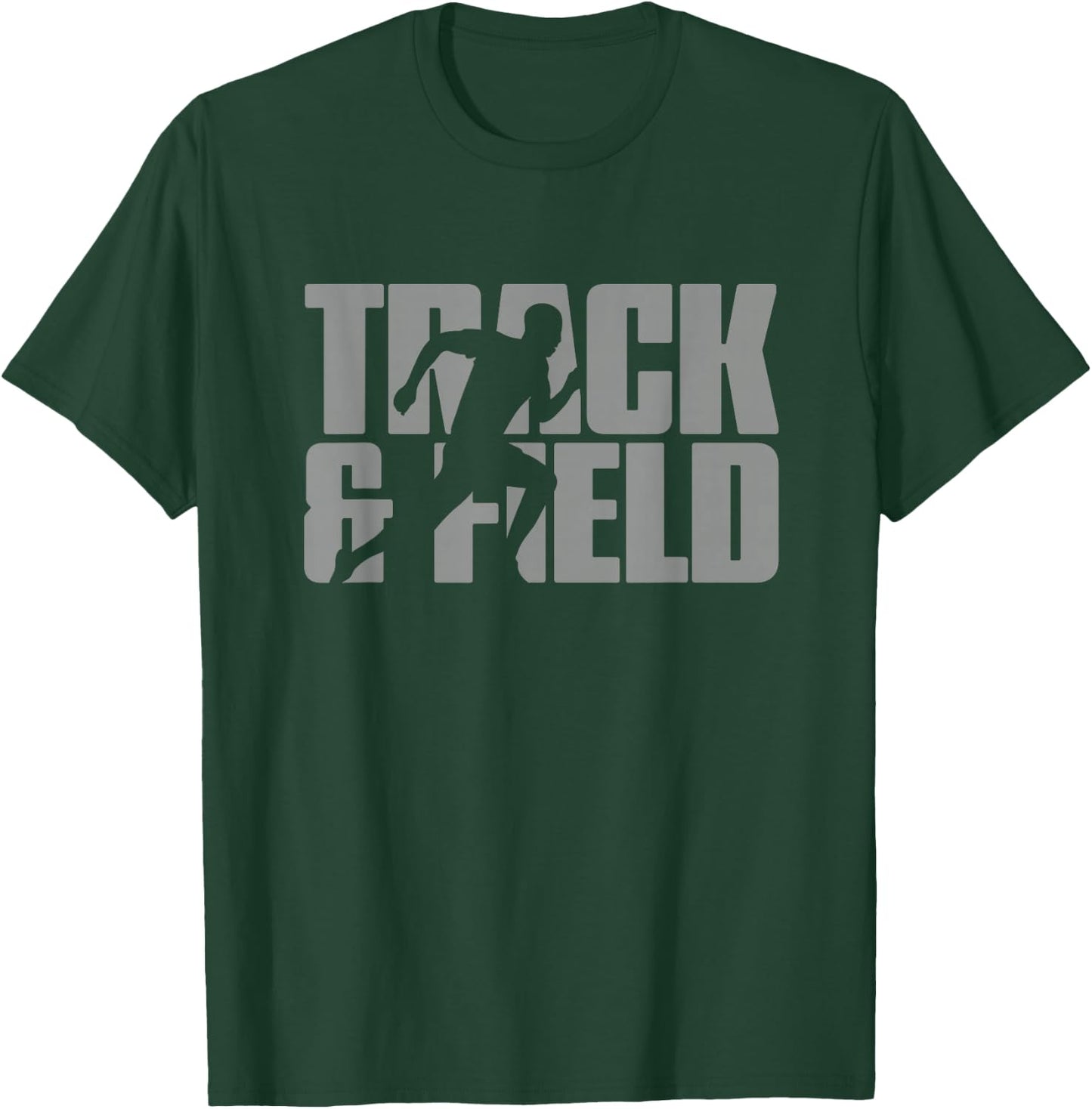 Track & Field Themed Design Graphic Track & Field T-Shirt - T-Shirt | Forest