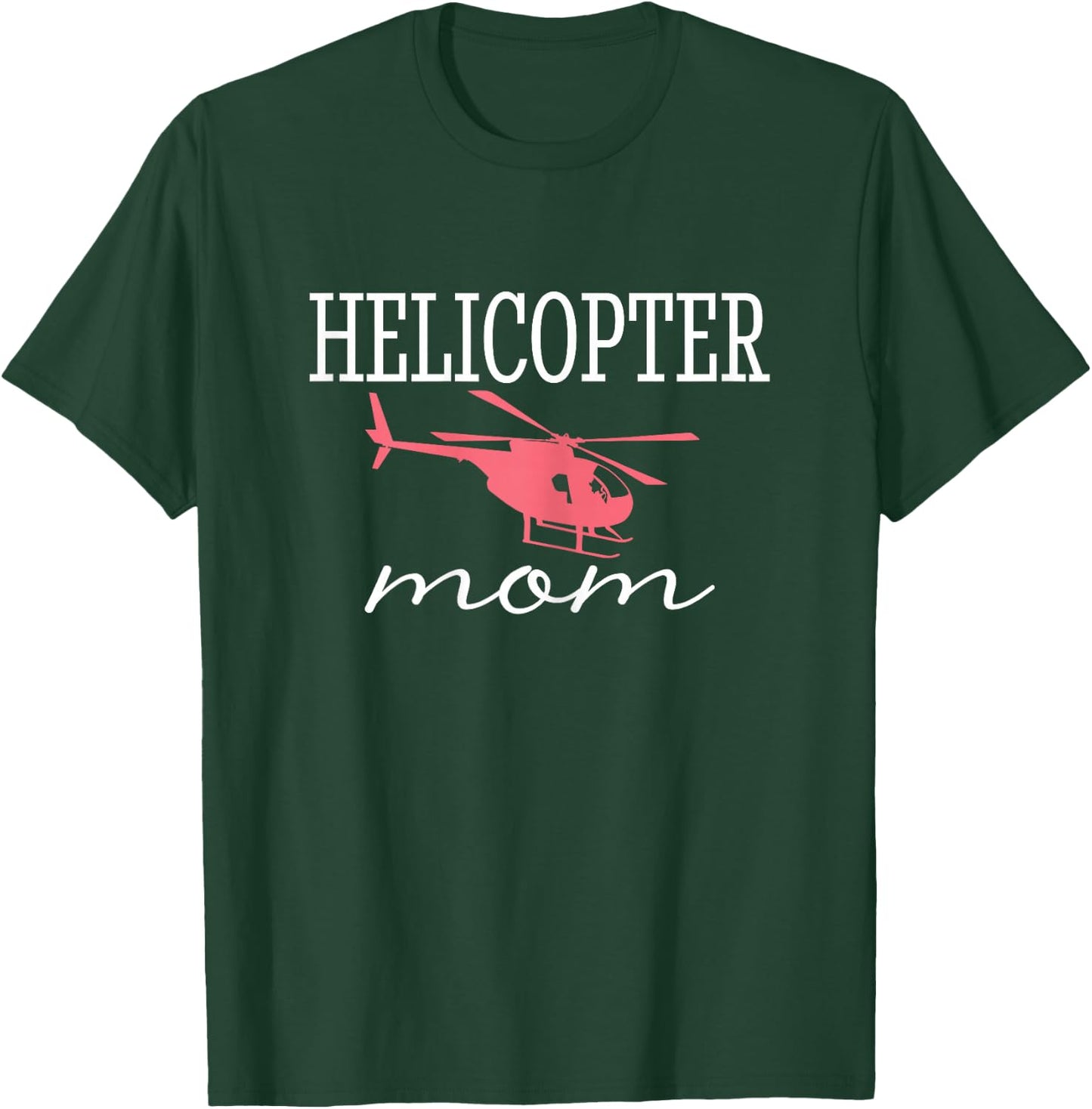 Helicopter Mom Wife Women Flying Vintage T-Shirt - T-Shirt | Forest