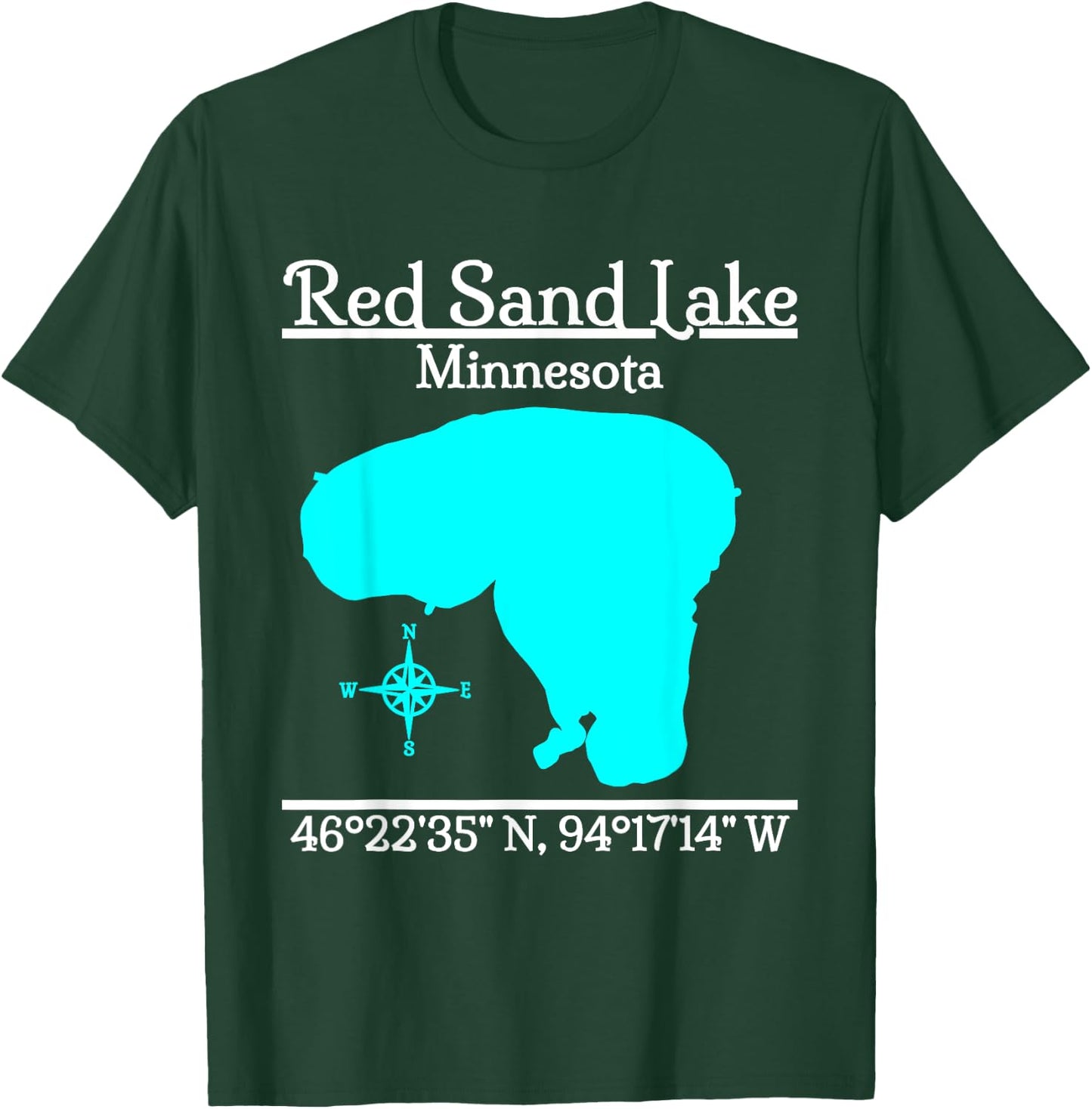 Red Sand Lake, Minnesota T-Shirt - T-Shirt | Forest