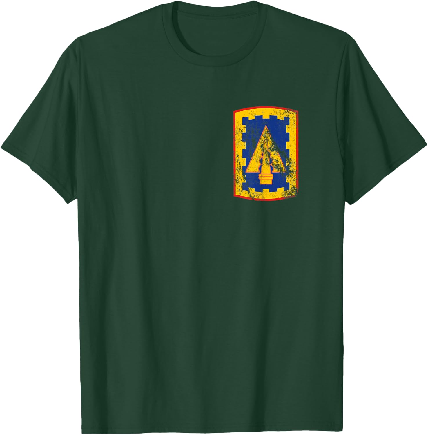 108th Air Defense Artillery Brigade Patch 108th ADA Vintage T-Shirt - T-Shirt | Forest