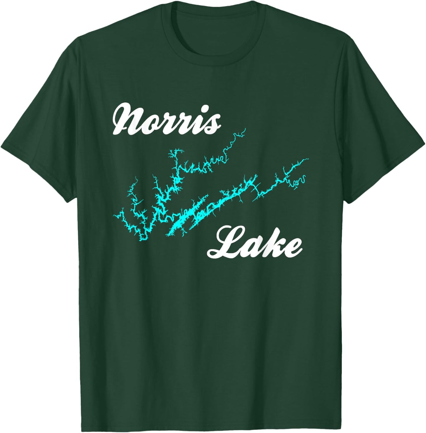 Minimalist Norris Lake, Tennessee T-Shirt - T-Shirt | Forest