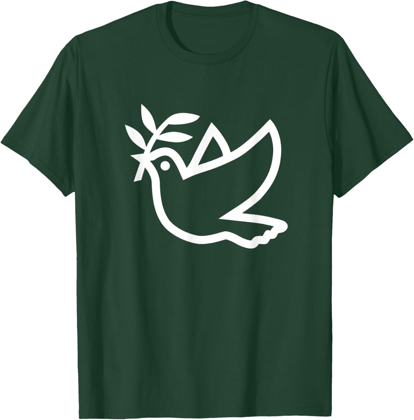 Peace Dove Silhouette Logo T-Shirt - T-Shirt | Forest