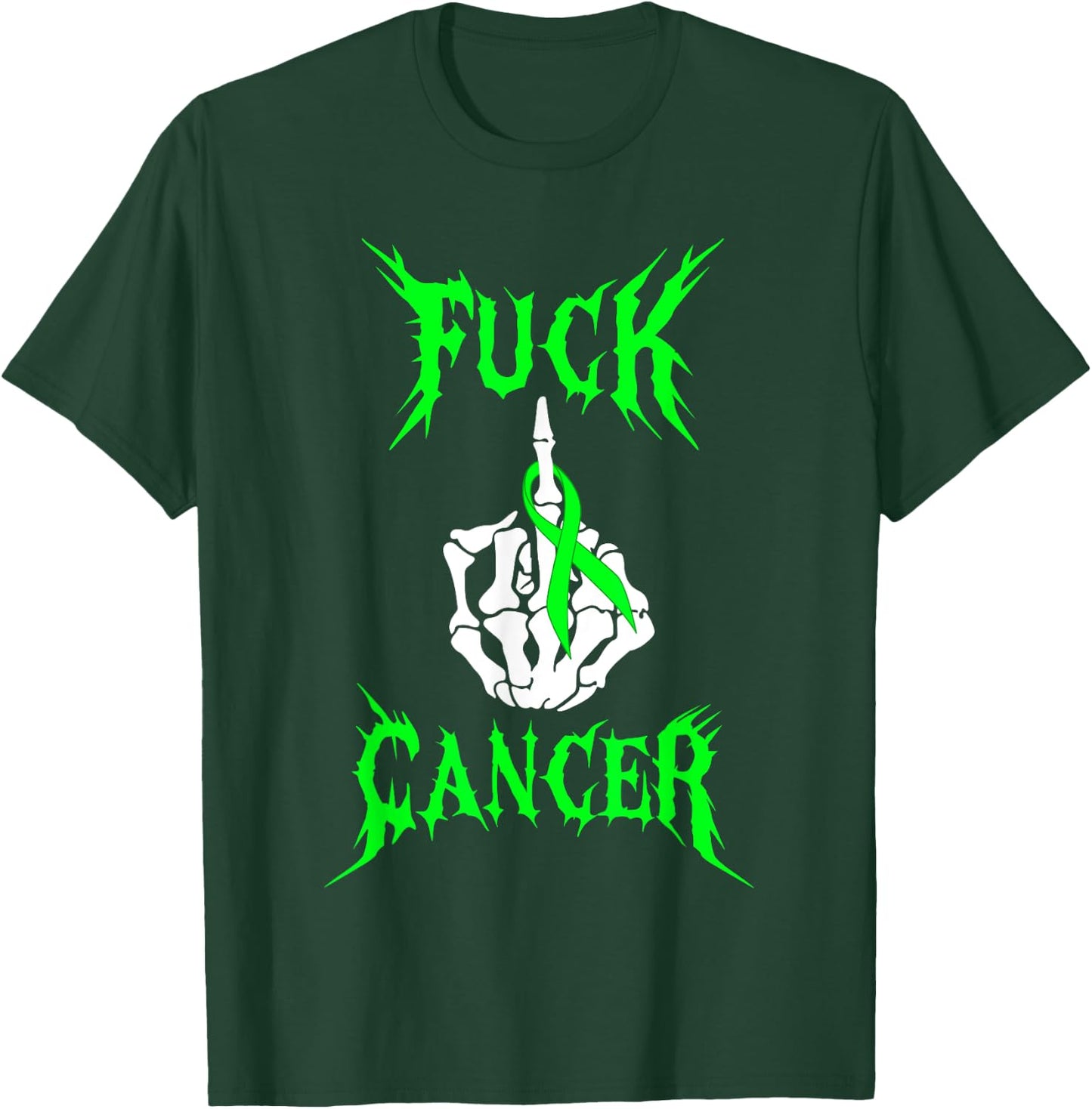 Fuck Cancer Rock Tattoos Warrior Non-Hodgkin Lymphoma Cancer T-Shirt - T-Shirt | Forest