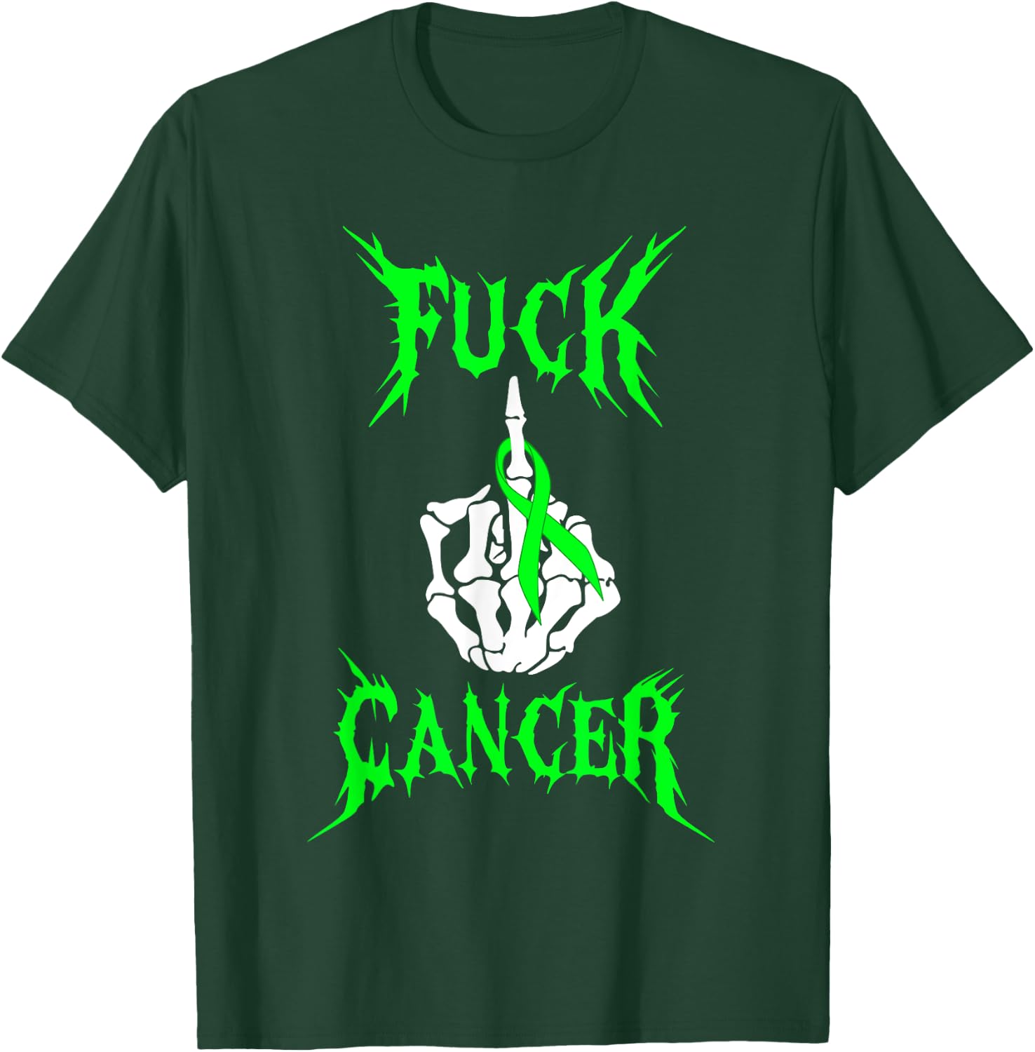 Fuck Cancer Rock Tattoos Warrior Non-Hodgkin Lymphoma Cancer T-Shirt - T-Shirt | Forest