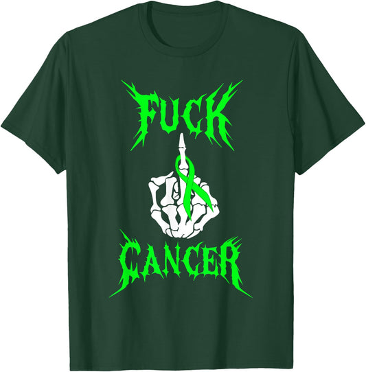Fuck Cancer Rock Tattoos Warrior Non-Hodgkin Lymphoma Cancer T-Shirt - T-Shirt | Forest