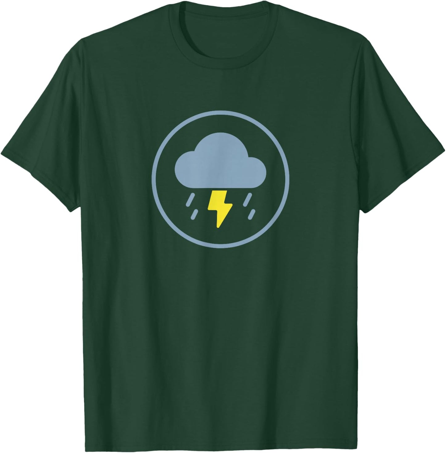 Thunderstorm Lightning Thunder Rain Storm Bad Weather T-Shirt - T-Shirt | Forest