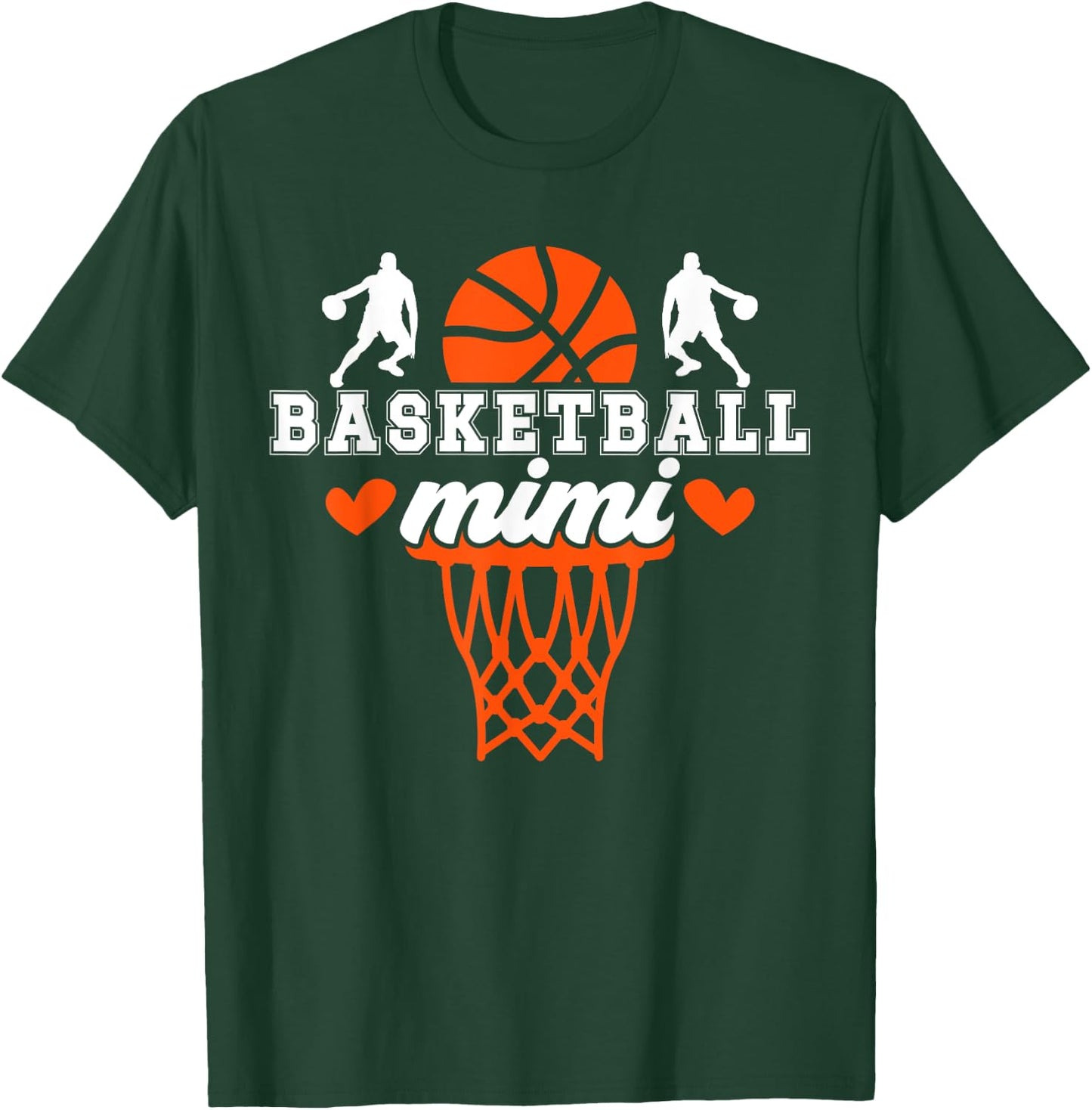 Basketball Mimi Proud Grandma Mimi Of A Basketball Player T-Shirt - T-Shirt | Forest
