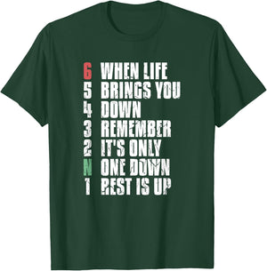1N23456 Motorcycle Gear Shift Motorcyclist T-Shirt - T-Shirt | Forest