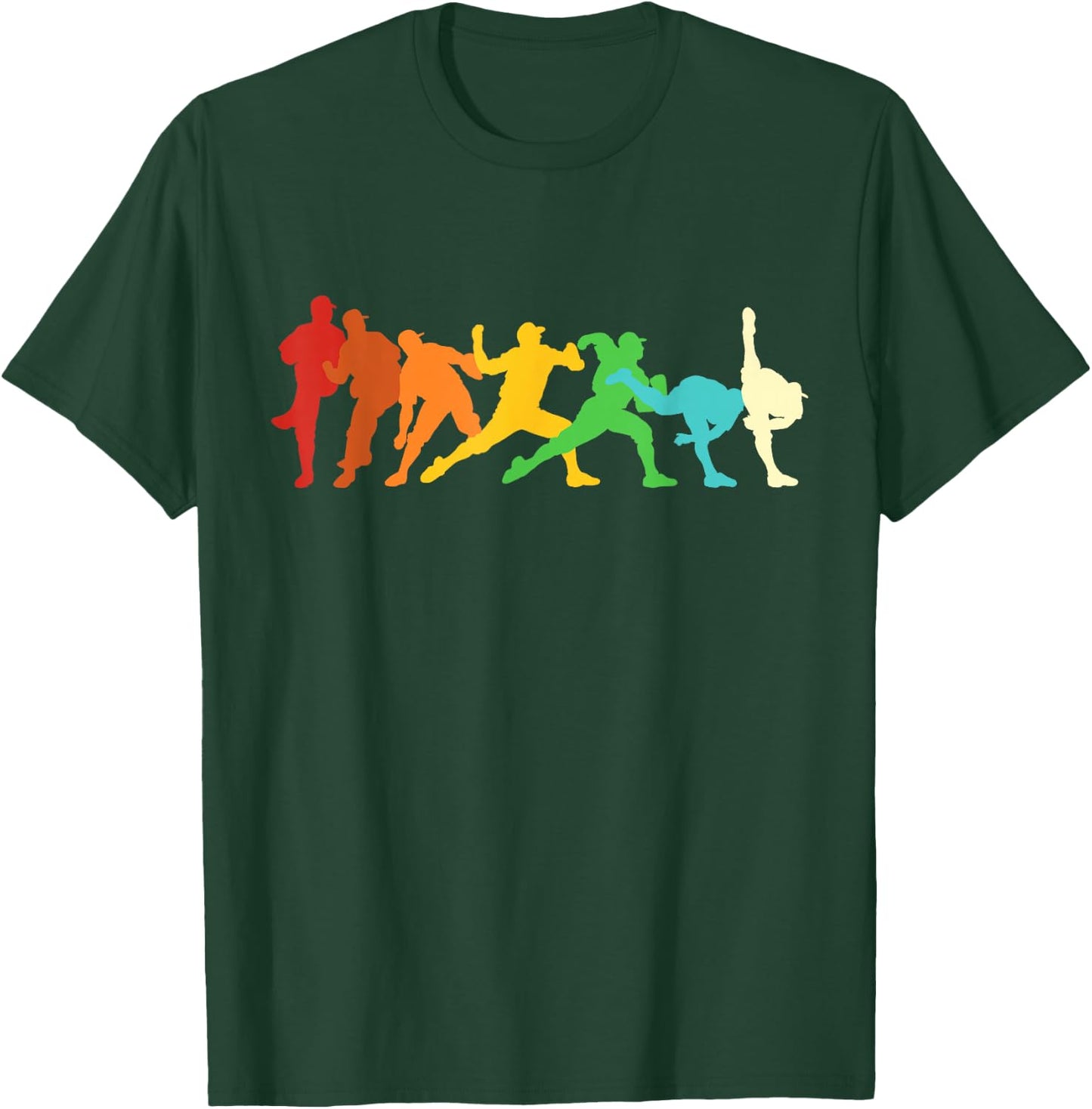 Retro baseball pitcher T-Shirt - T-Shirt | Forest