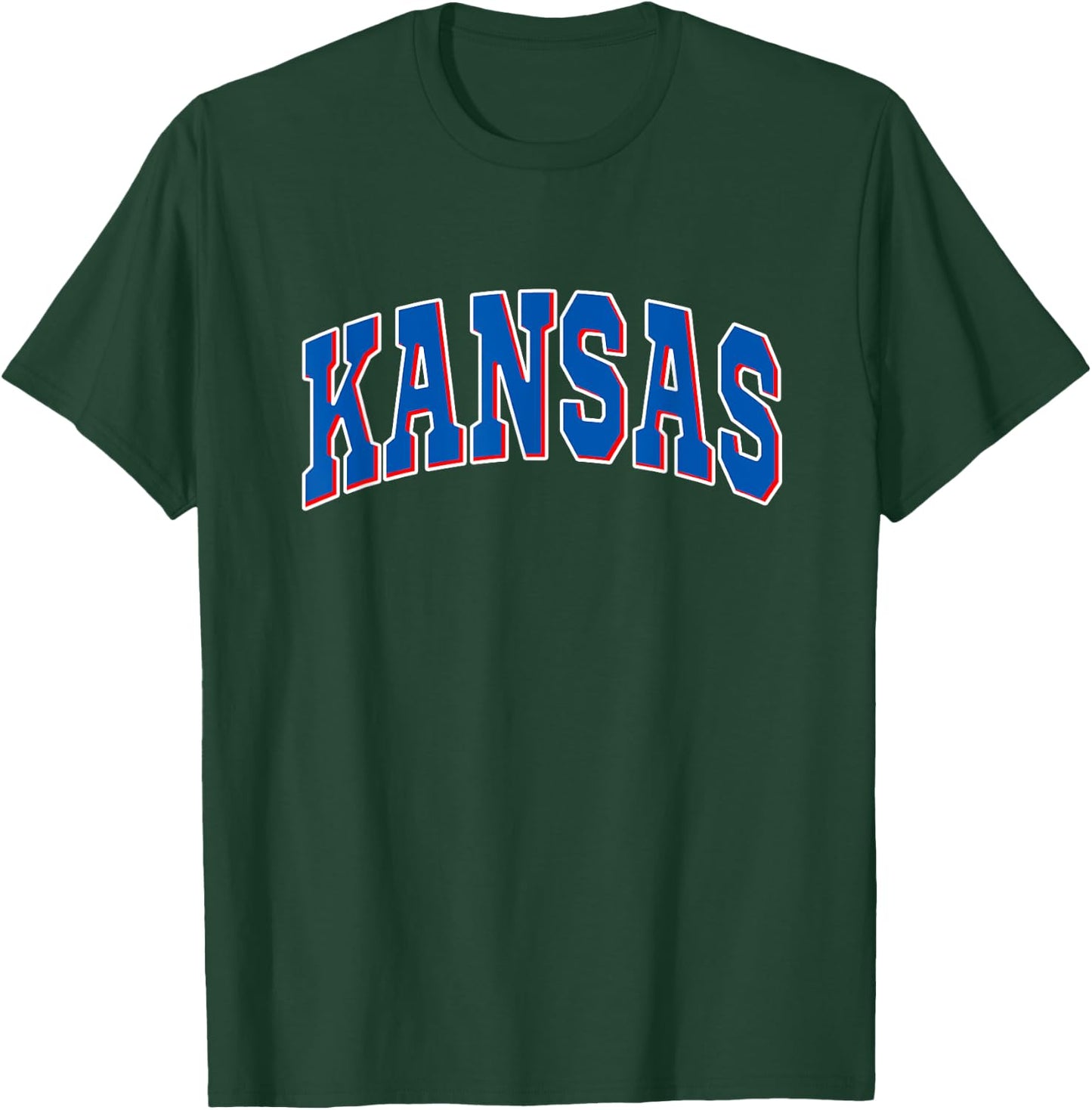 Kansas - Throwback Design - Classic T-Shirt - T-Shirt | Forest