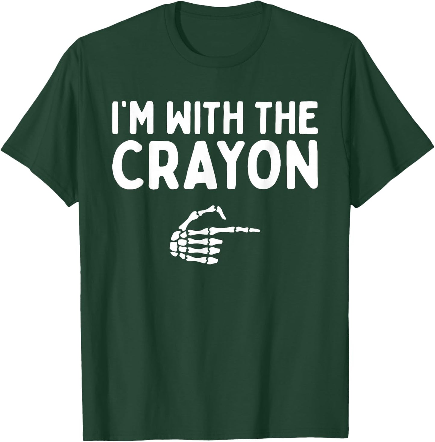 I'm With The Crayon Funny Halloween Costume Matching Couples T-Shirt - T-Shirt | Forest