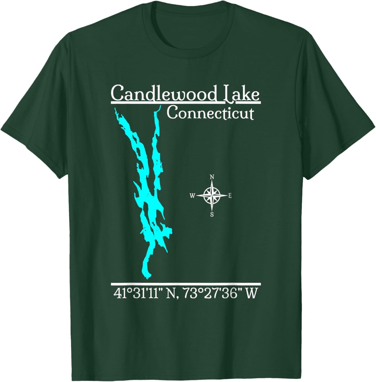 Candlewood Lake - Connecticut T-Shirt - T-Shirt | Forest