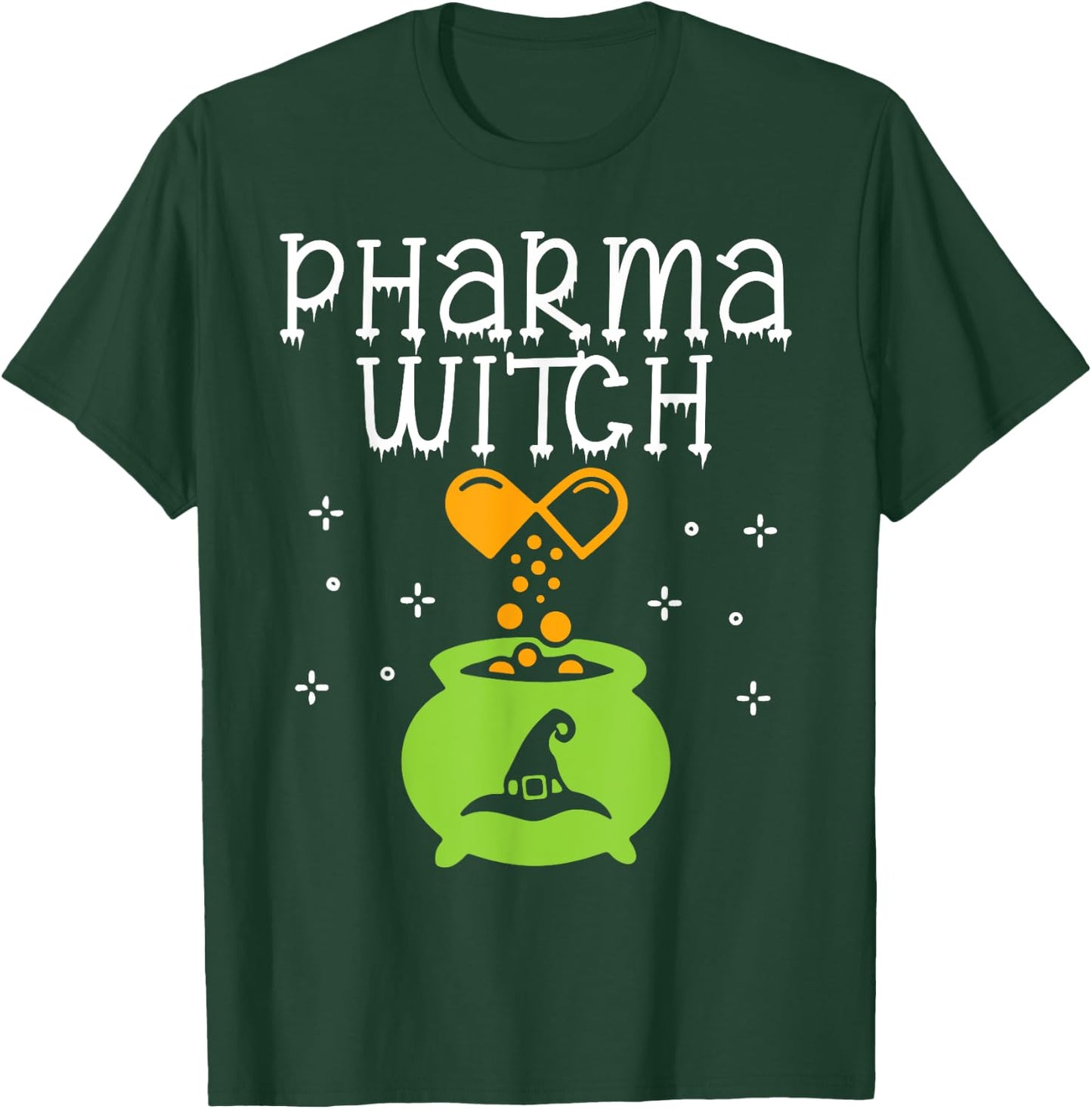 Pharmacy Witch Pharmacist Halloween Costume Pharmacy Pills T-Shirt - T-Shirt | Forest