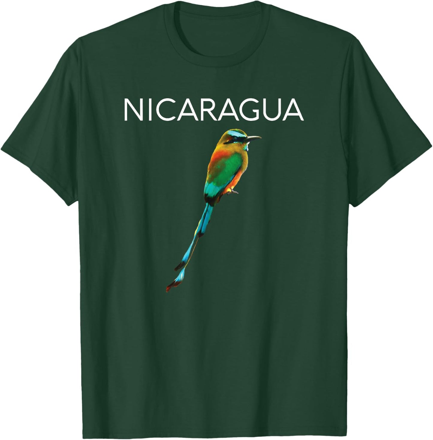 Nicaragua Guardabarranco Nicaraguan Bird Central America T-Shirt - T-Shirt | Forest