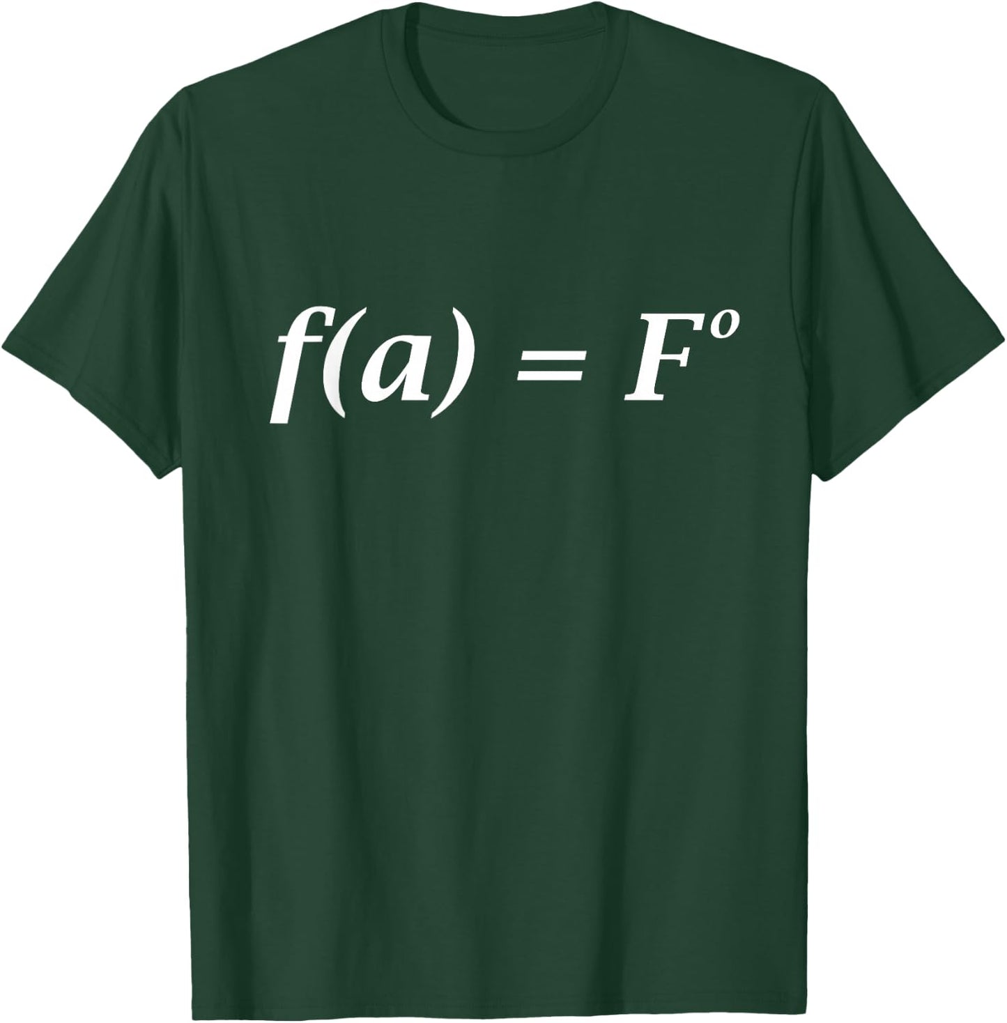 FA Fo Math Equation T-Shirt - T-Shirt | Forest