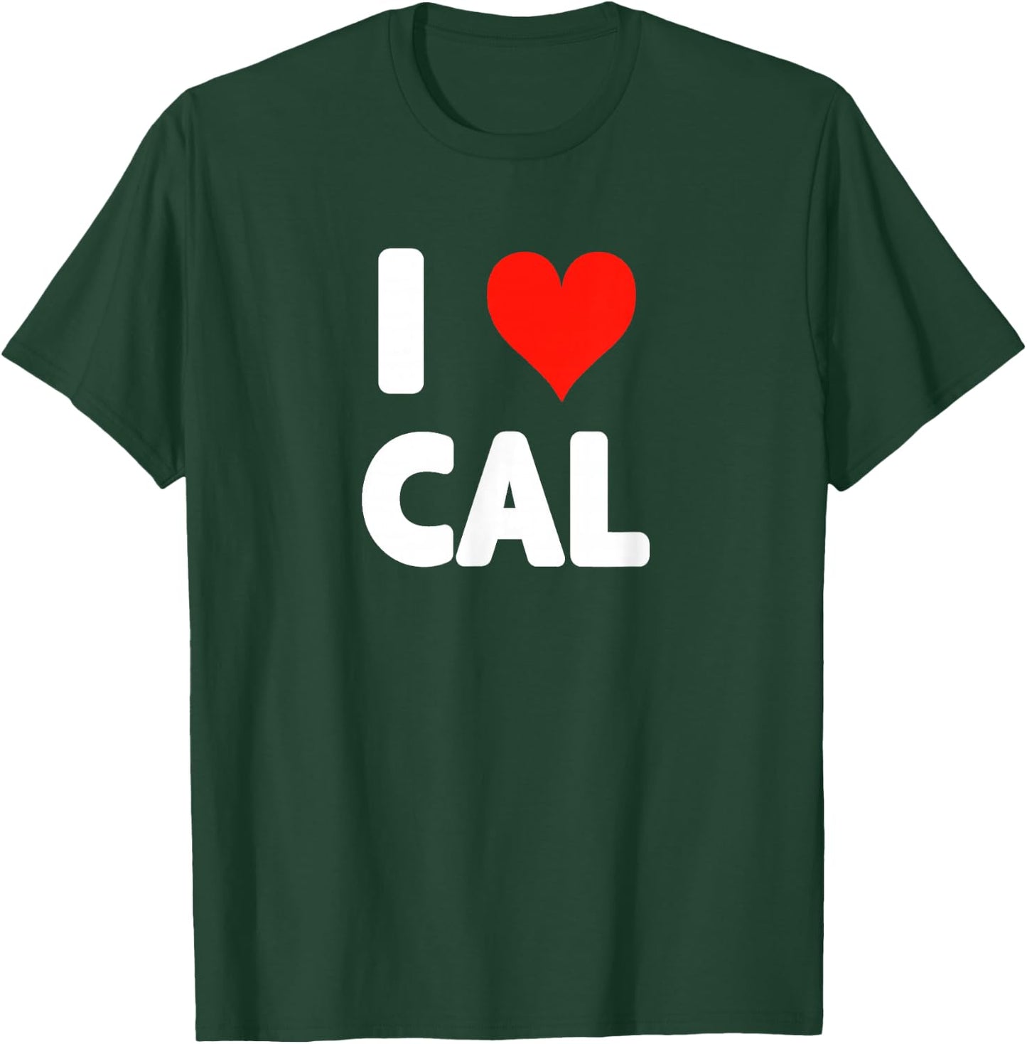 I Love Cal - Heart T-Shirt - T-Shirt | Forest