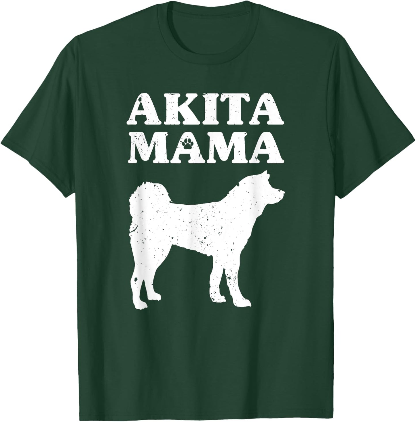 Funny Akita Inu Design Women Mothers Akita Lover Pet Dog Mom T-Shirt - T-Shirt | Forest
