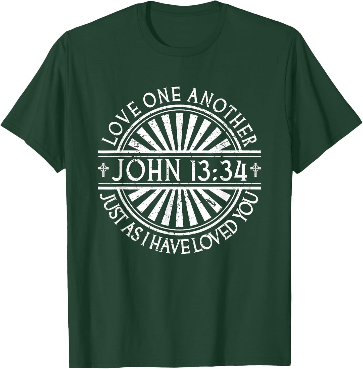 Jesus Bible John 13:34 God Quote Christian Faith T-Shirt - T-Shirt | Forest