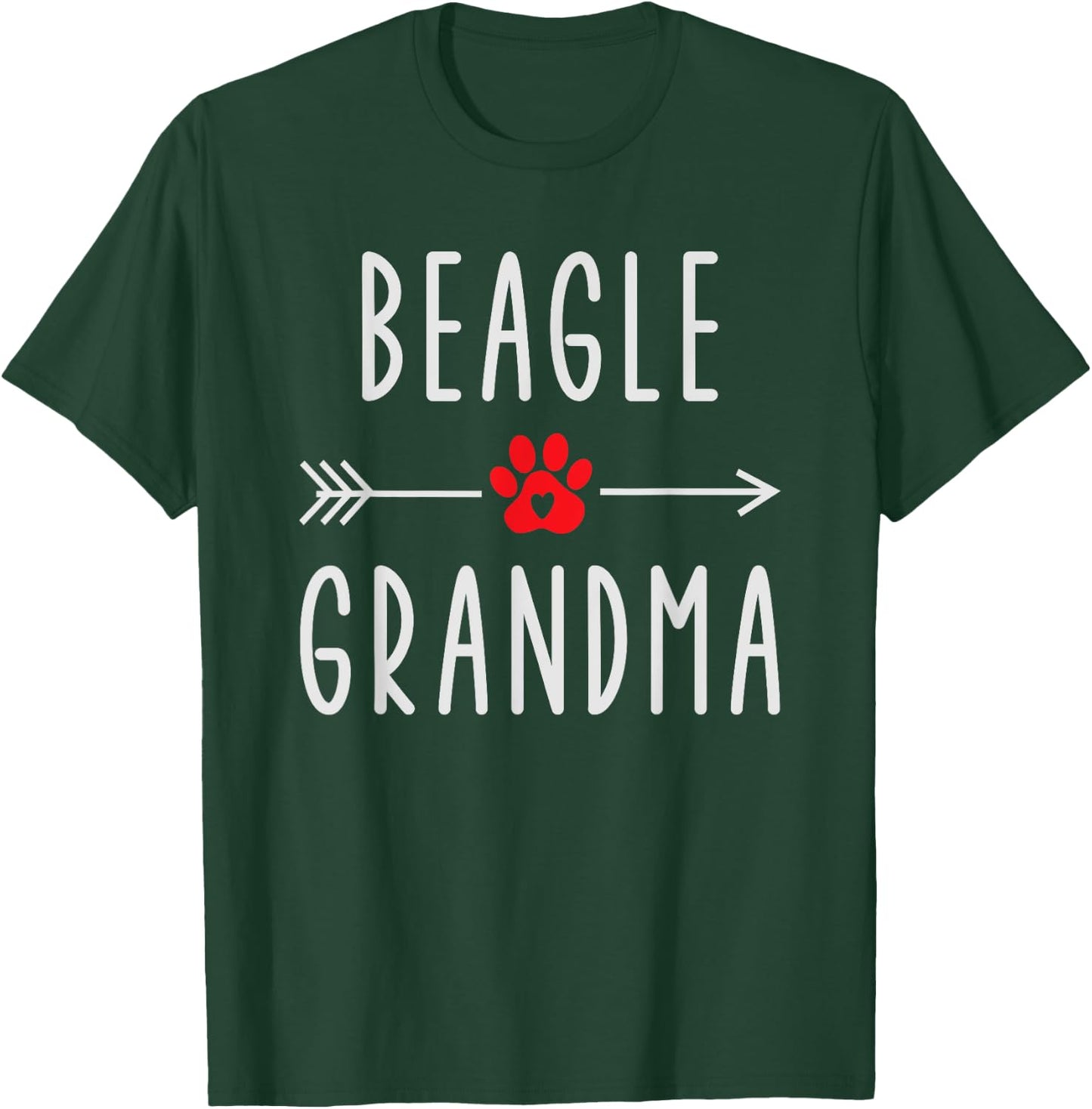 Beagle Grandma Funny Beagle Dog Owner Gift Mother's Day T-Shirt - T-Shirt | Forest