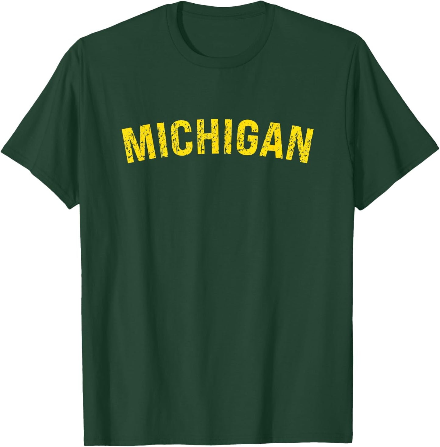 Vintage Michigan Michigan Blue T-Shirt - T-Shirt | Forest
