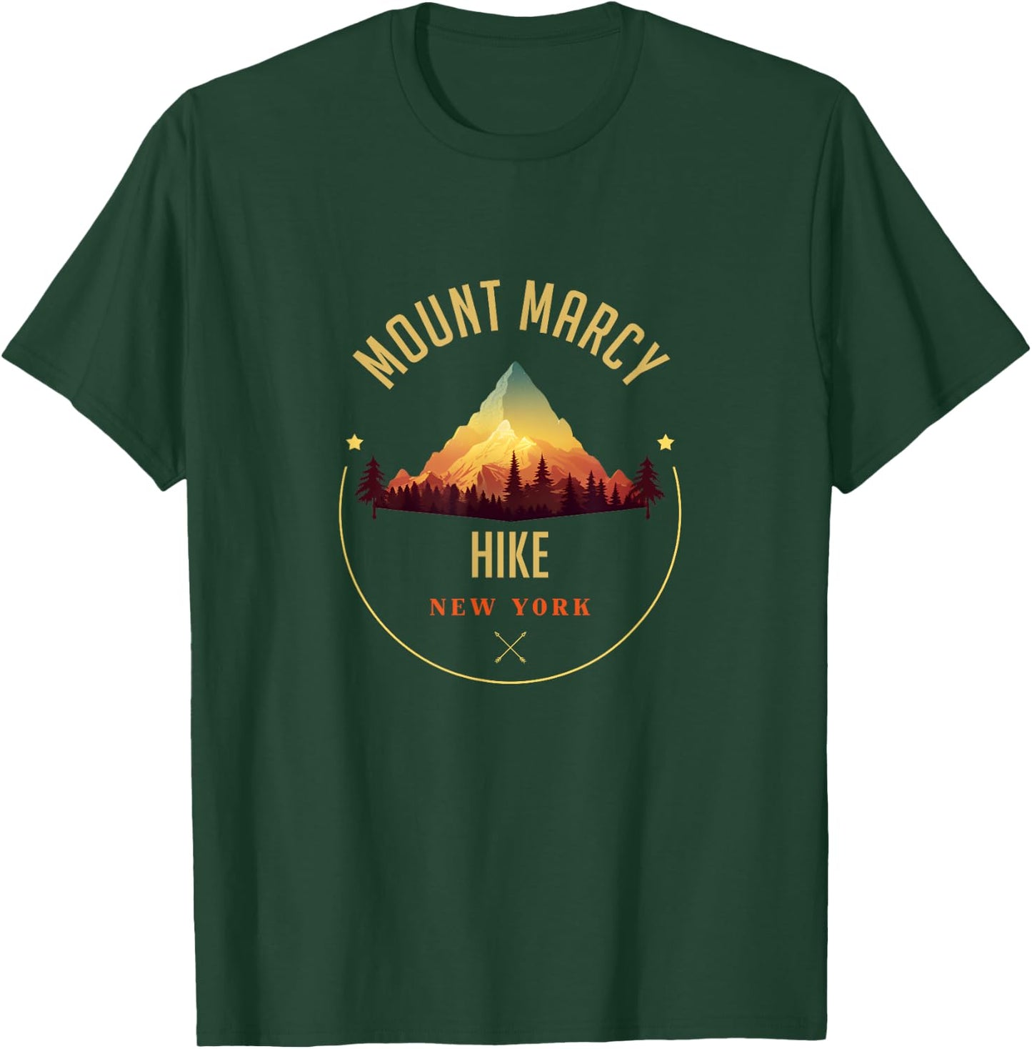Mount Marcy Souvenir Apparel - Mount Marcy Hiking T-Shirt - T-Shirt | Forest
