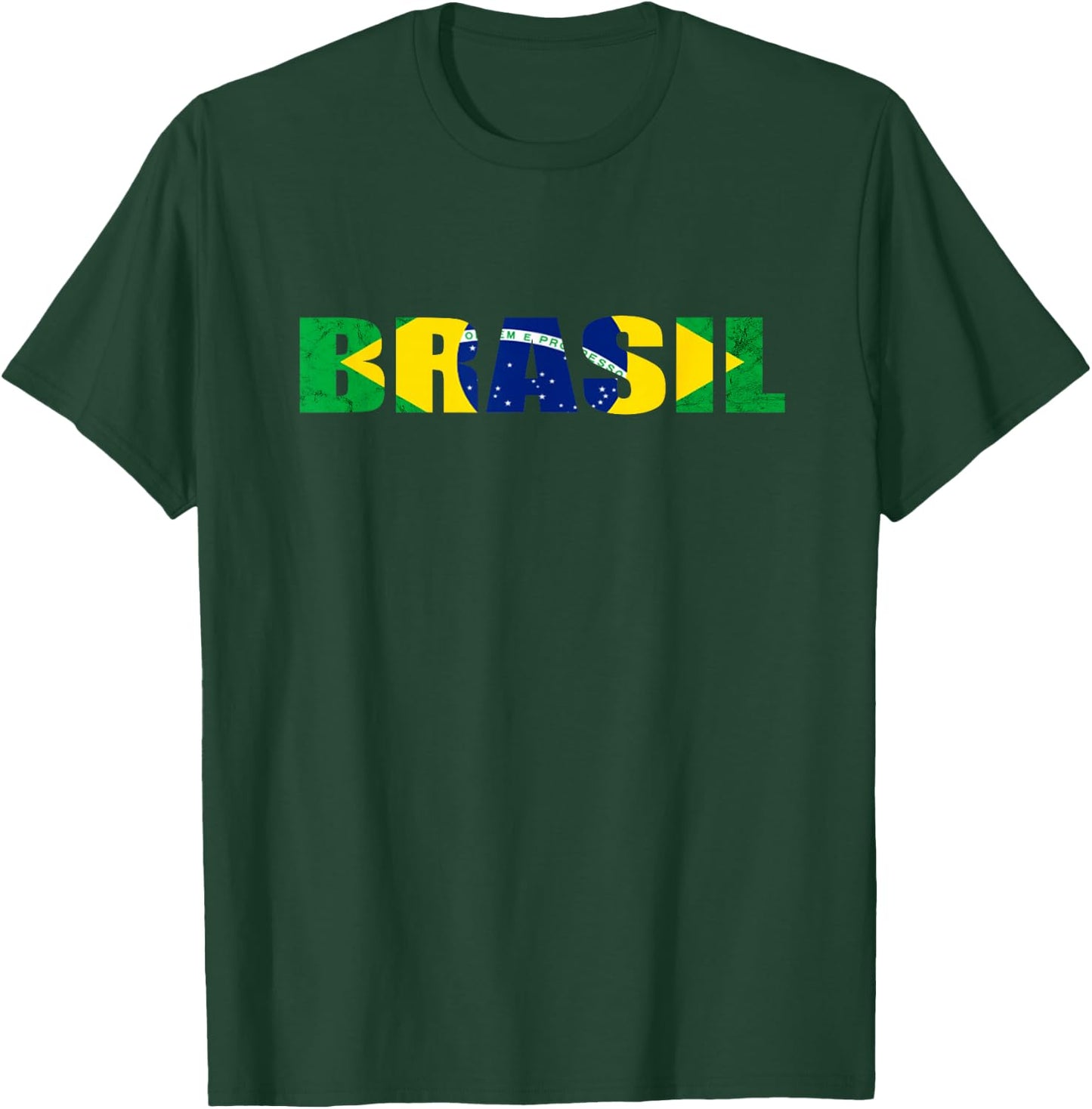 Brasil Brazilian Flag Brazilian Roots Brazilian Pride Brazil T-Shirt - T-Shirt | Forest