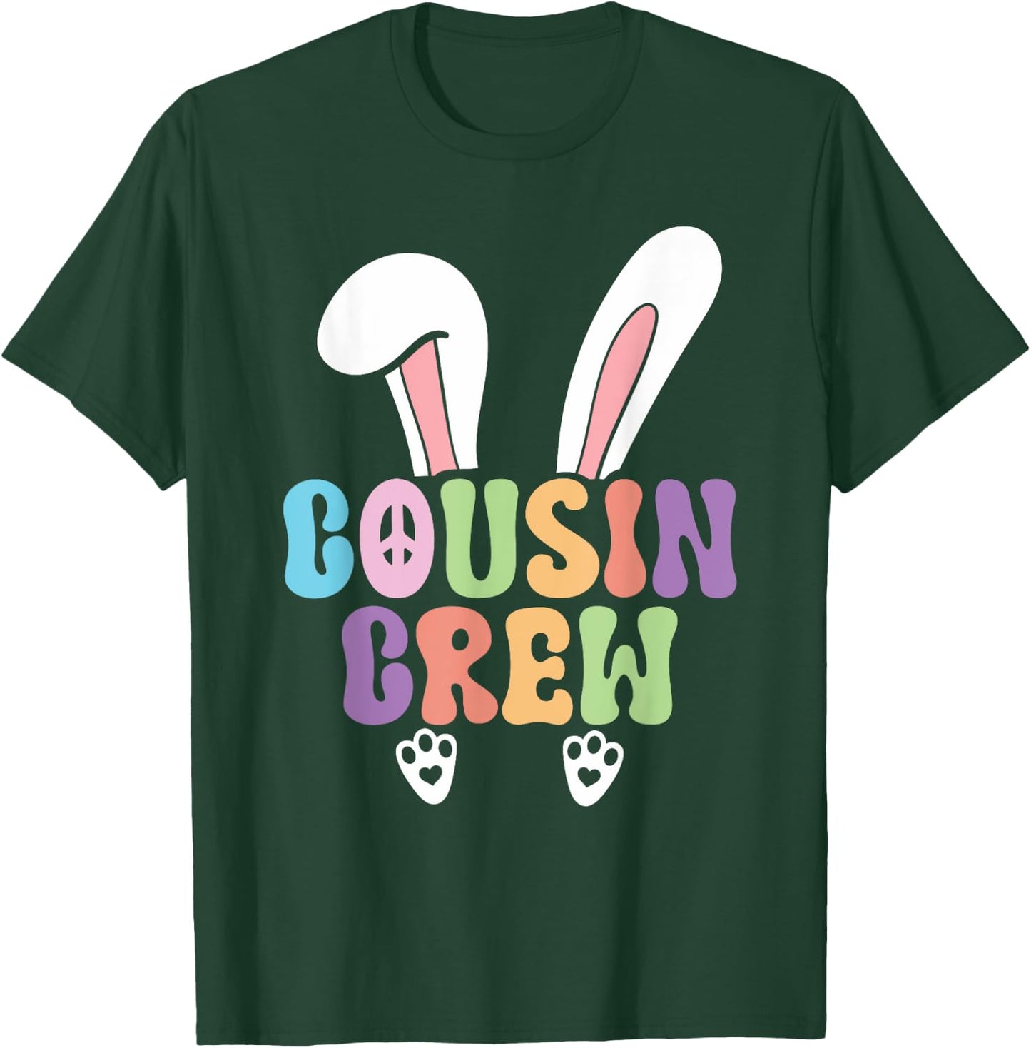 Cousin Crew Easter Bunny Family Matching Toddler Boys Girls T-Shirt - T-Shirt | Forest