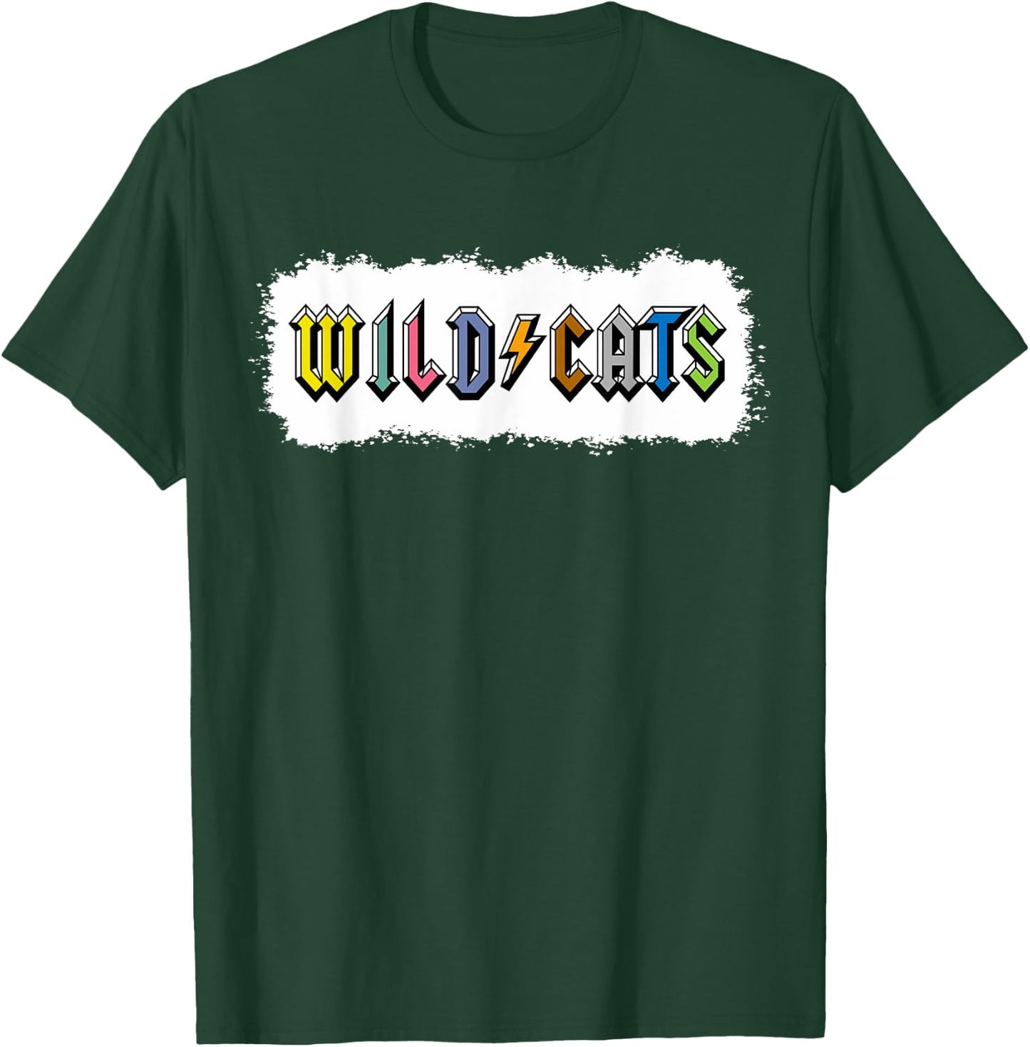 Wildcats School Sports Fan Team Spirit T-Shirt - T-Shirt | Forest