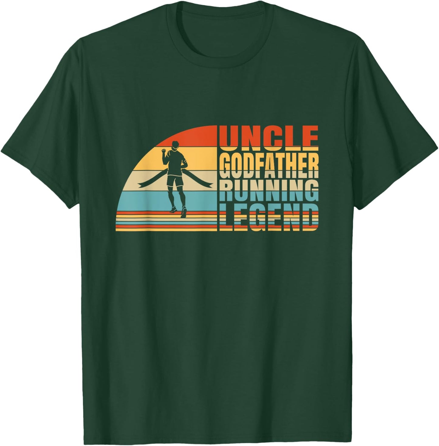 Uncle Godfather And Running Legend, Running Lover Uncle T-Shirt - T-Shirt | Forest