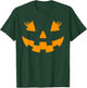 Jack O Lantern Face Pumpkin Eyelashes Hallowen Costume Funny T-Shirt - T-Shirt | Forest