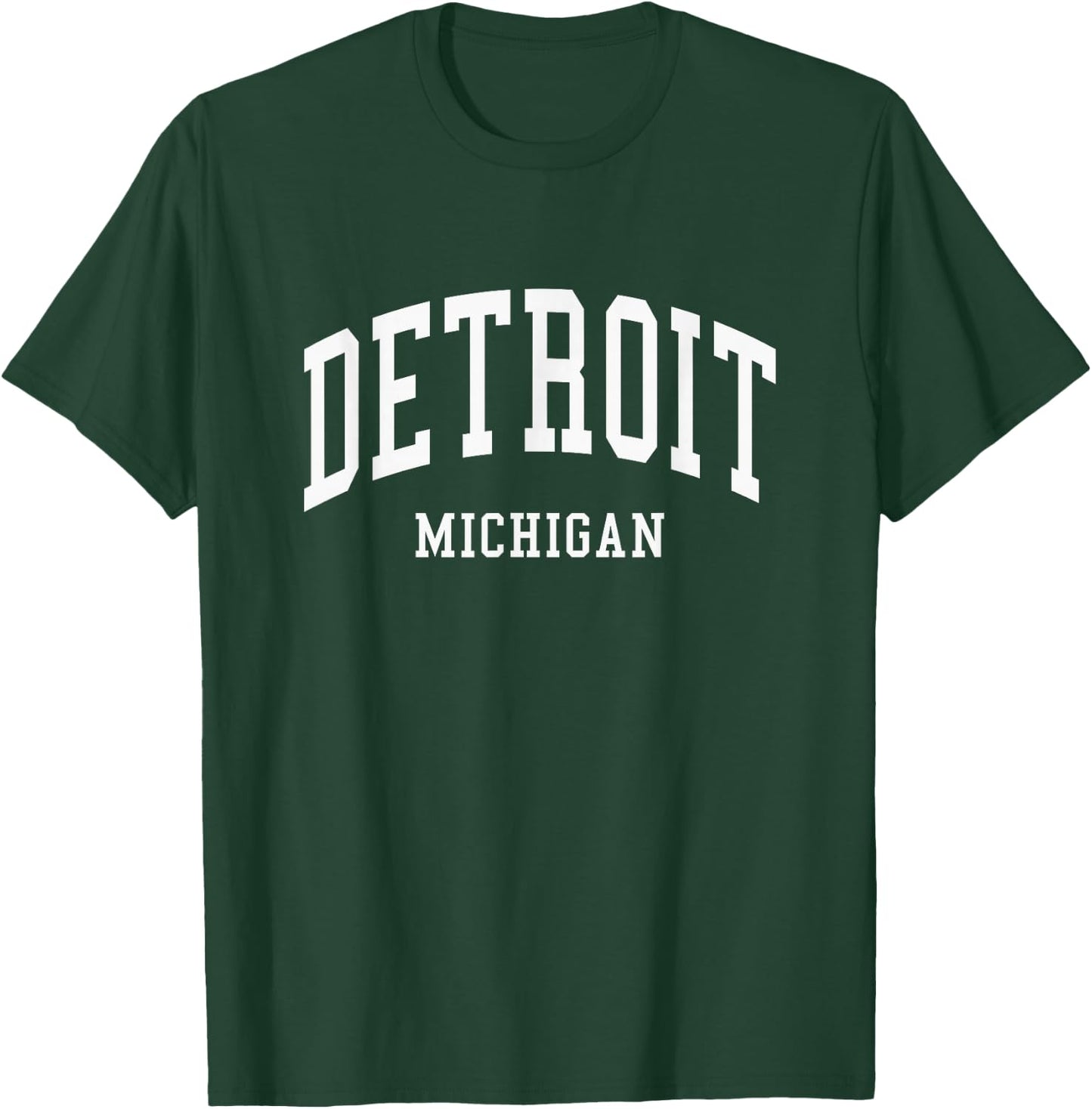 Detroit - Michigan - Throwback Design - Classic T-Shirt - T-Shirt | Forest