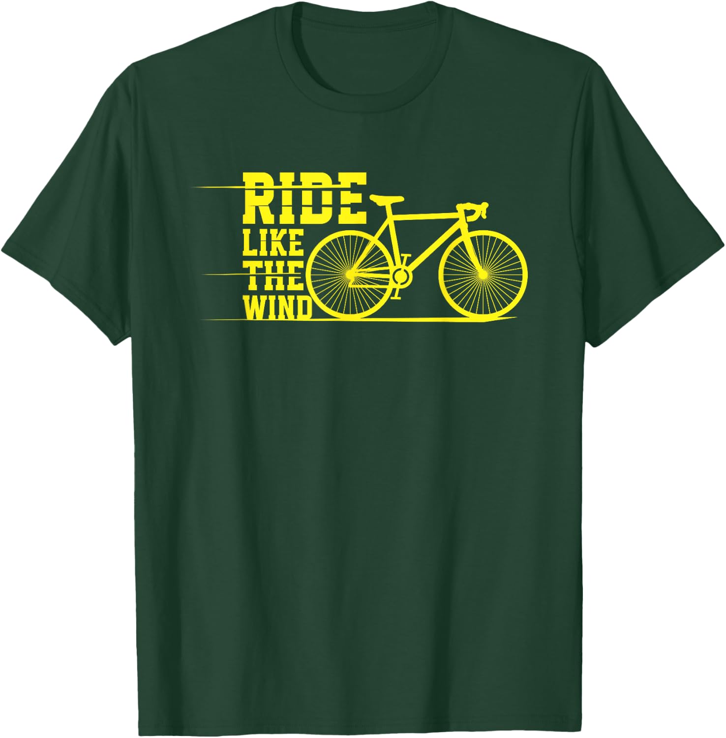 Ride Like the Wind | Cycling MTB BMX | Cyclists T-Shirt - T-Shirt | Forest