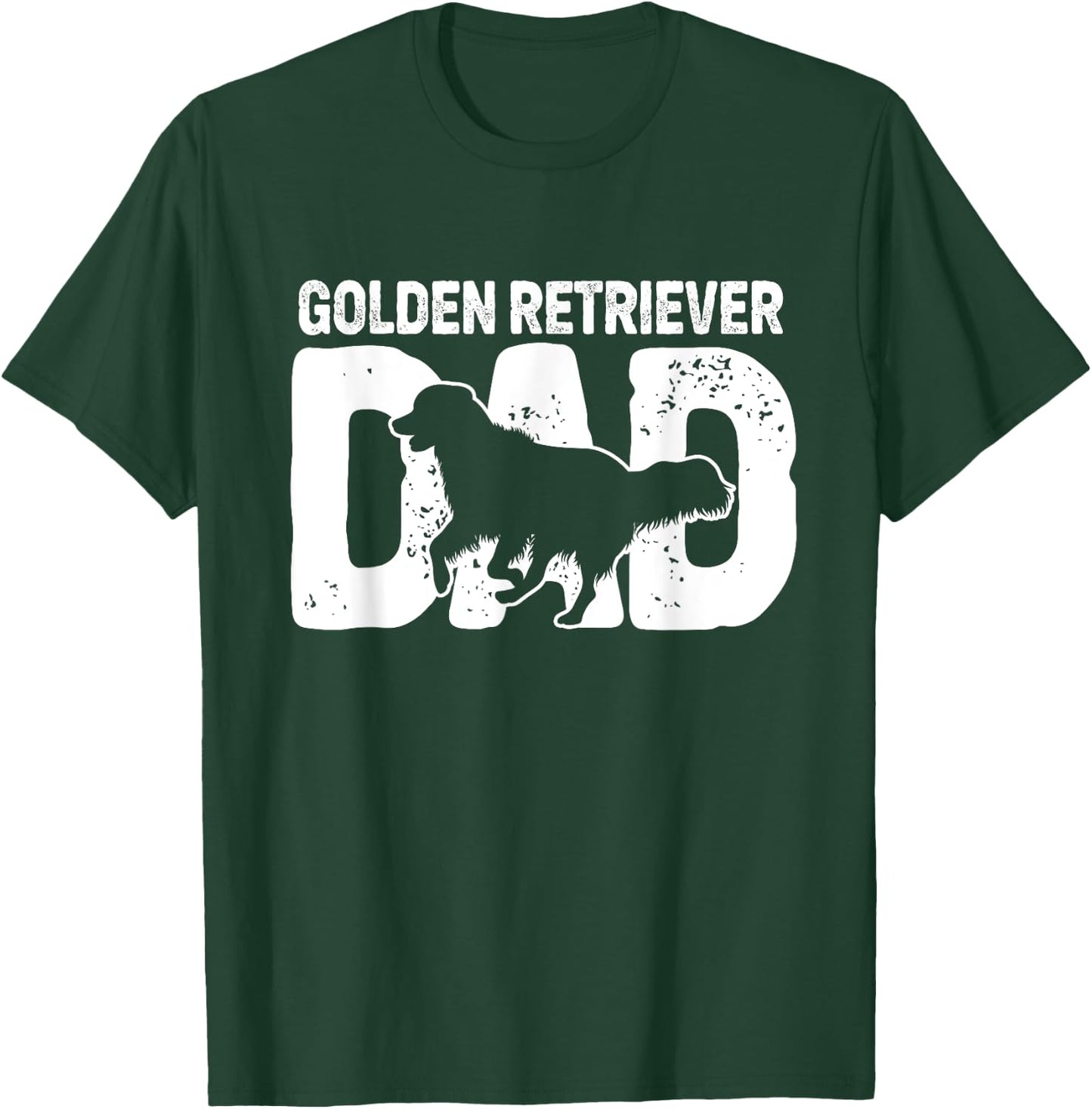 Golden Retriever Dad Dog Golden Dad Lover Dog Owner Father T-Shirt - T-Shirt | Forest
