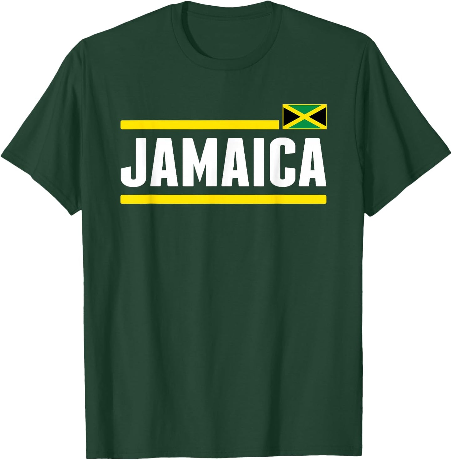 Retro Jamaica Flag Vintage Jamaican Men Souvenir T-Shirt - T-Shirt | Forest