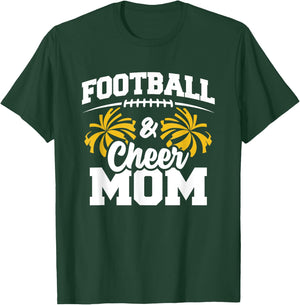 Football Cheer Mom - High School Cheerleader - Cheerleading T-Shirt - T-Shirt | Forest