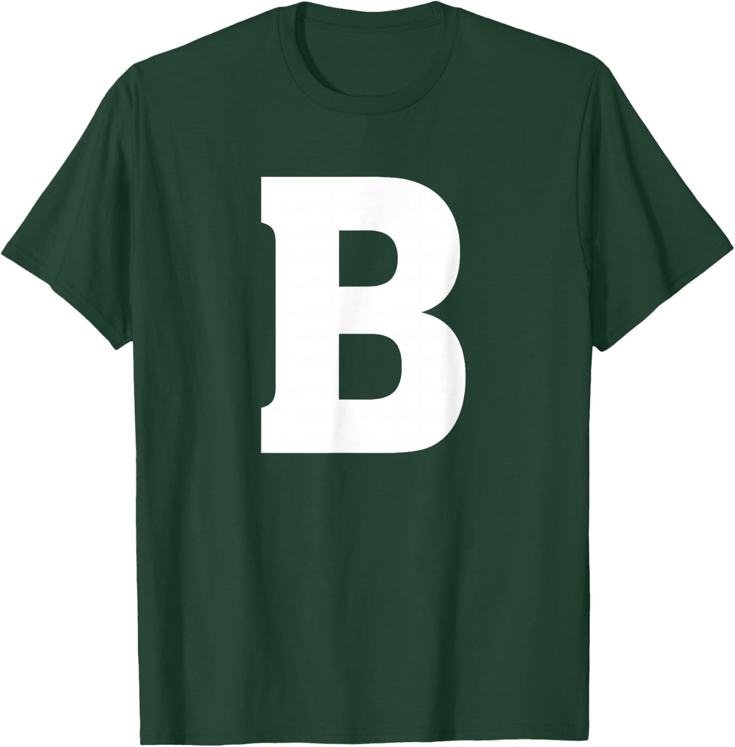 Letter B Shirt Alphabet Capital Letter T-Shirt - T-Shirt | Forest