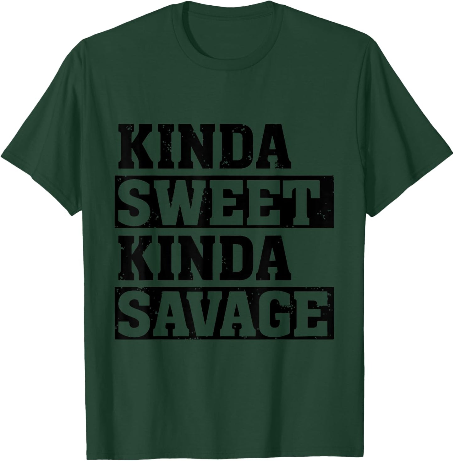 Boo Kinda Sweet Kinda Savage Funny Saying T-Shirt - T-Shirt | Forest