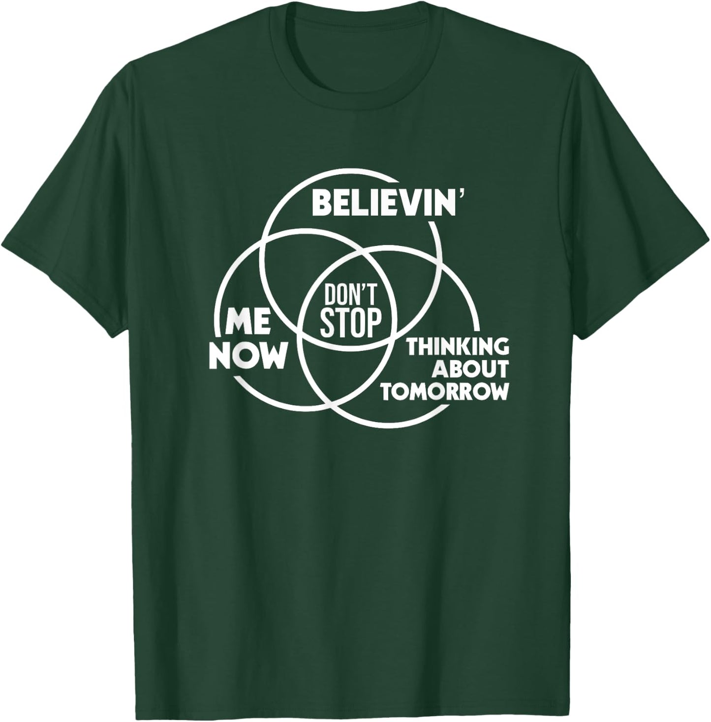 Don't Stop Music Lovers Venn Diagram T-Shirt - T-Shirt | Forest