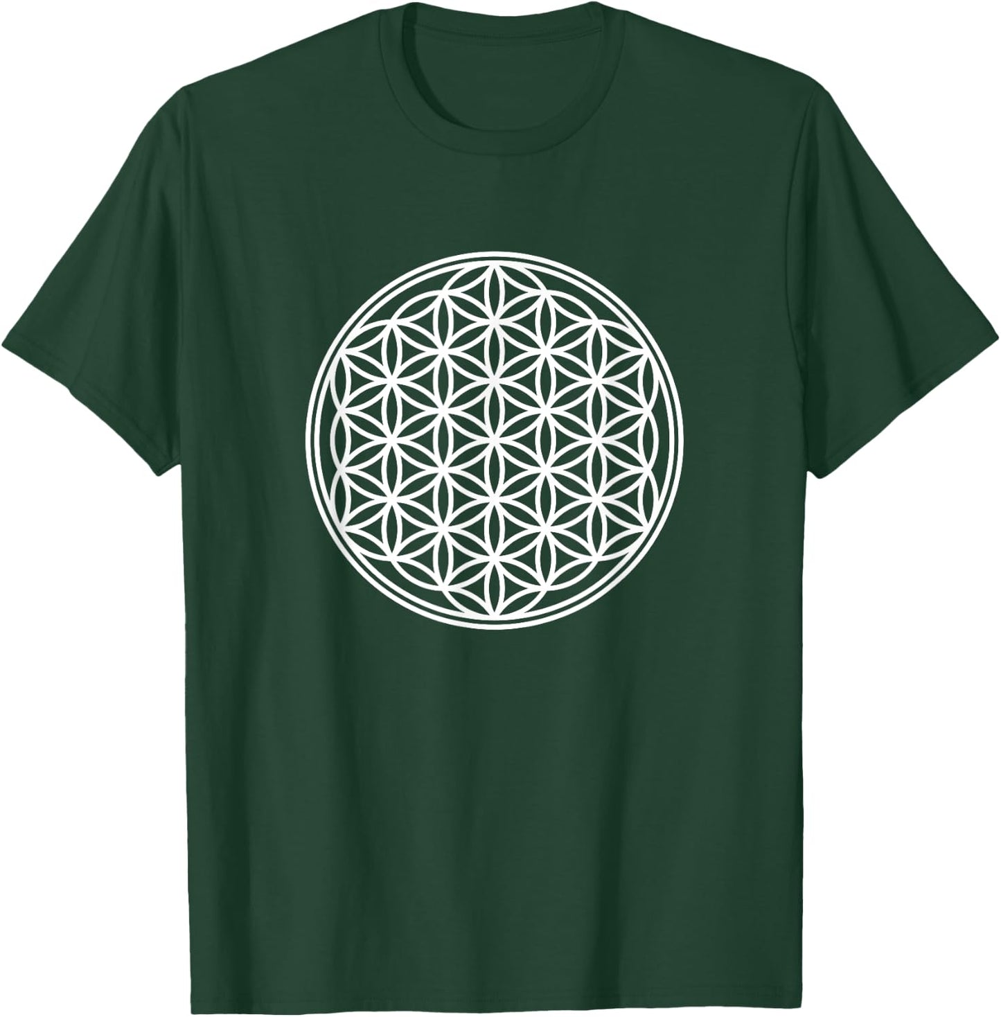 Flower Of Life / Symbol of Fundamental Forms Of Space Time T-Shirt - T-Shirt | Forest