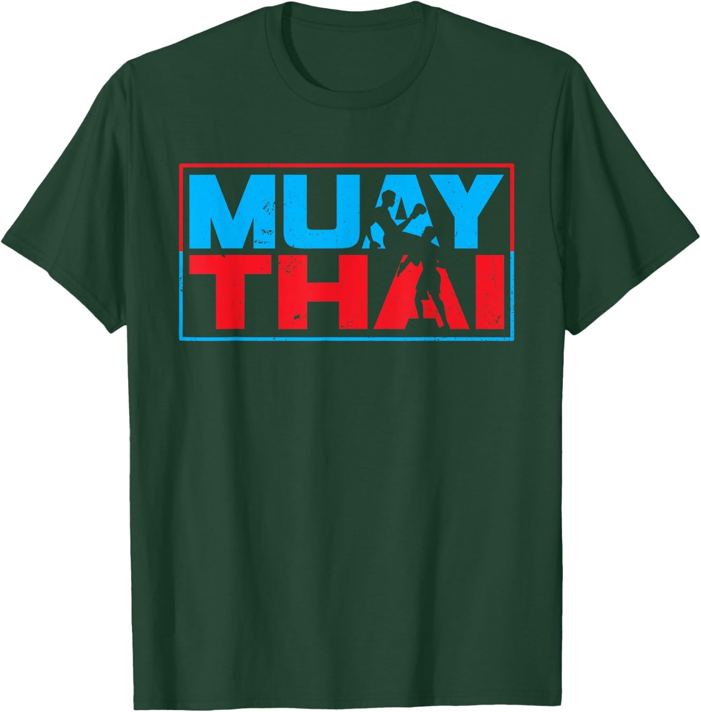 Muay Thai Fighter Boxing Martial Arts Hobby T-Shirt - T-Shirt | Forest