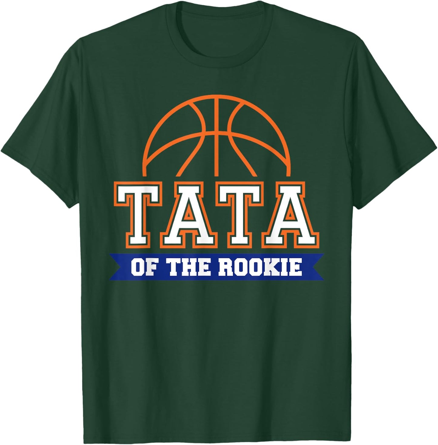 Tata of Rookie 1st Birthday Basketball Theme Matching Party T-Shirt - T-Shirt | Forest