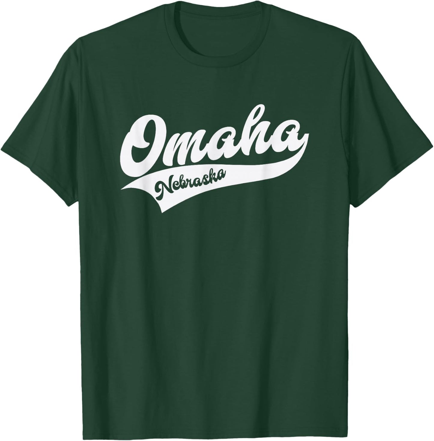 Omaha - Nebraska - Retro / Throwback Design - Classic T-Shirt - T-Shirt | Forest