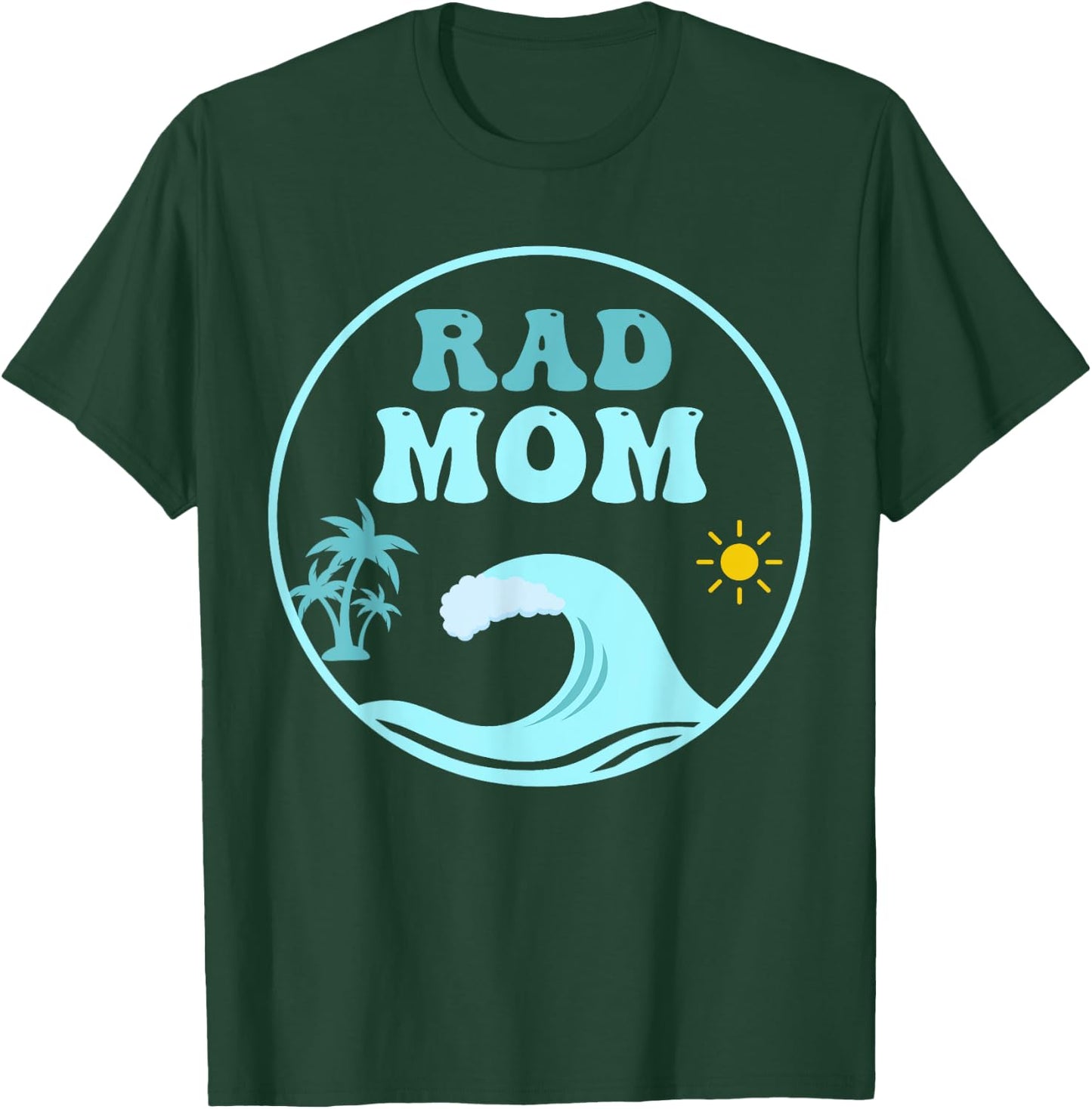 Rad Mom The Big One 1st Birthday Surf Family Matching T-Shirt - T-Shirt | Forest