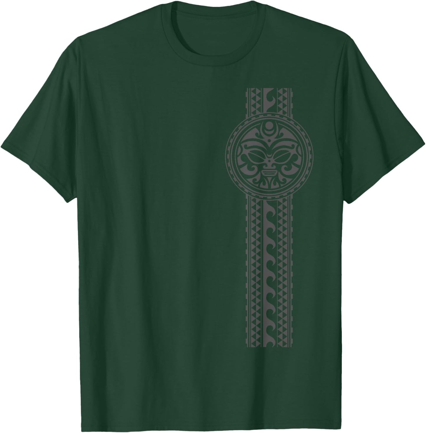 New Zealand Symbol Haka Culture Maori Mask Tribal T-Shirt - T-Shirt | Forest