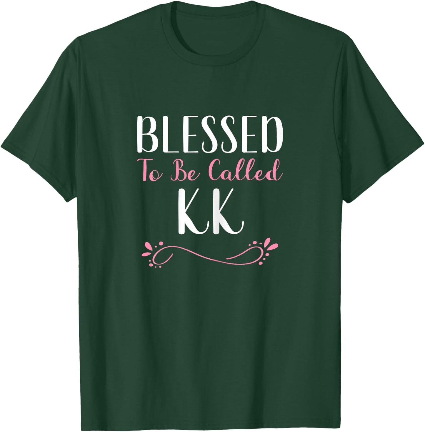 Blessed To Be Called KK Grandma Cute Cool T-Shirt - T-Shirt | Forest